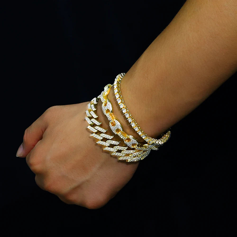 Luxury Cuban Chain Iced Out 8mm Bracelet