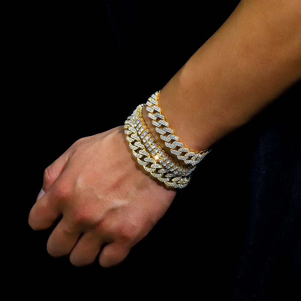 Luxury Cuban Chain Iced Out 8mm Bracelet