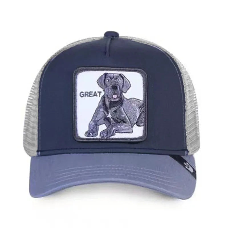 Men's Snapback Animal Print Mesh Baseball Cap