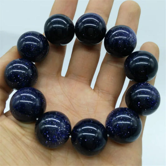 Multi Color Siize 6-20mm Natural Sandstone Beaded Bracelet