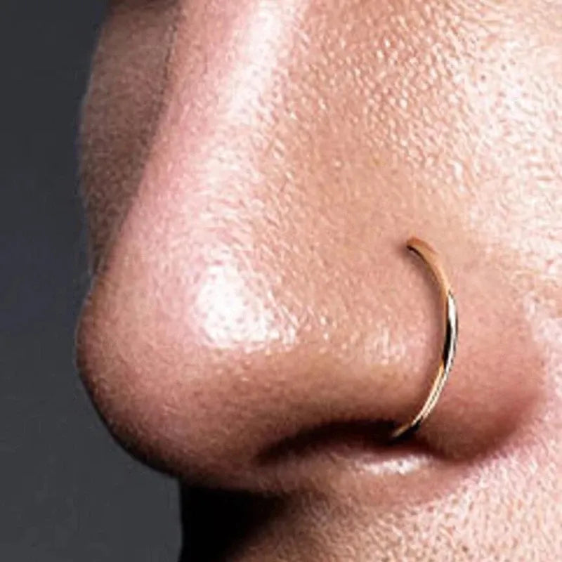 Fake Piercing Nose Ring / Nose Clip Stainless Steel