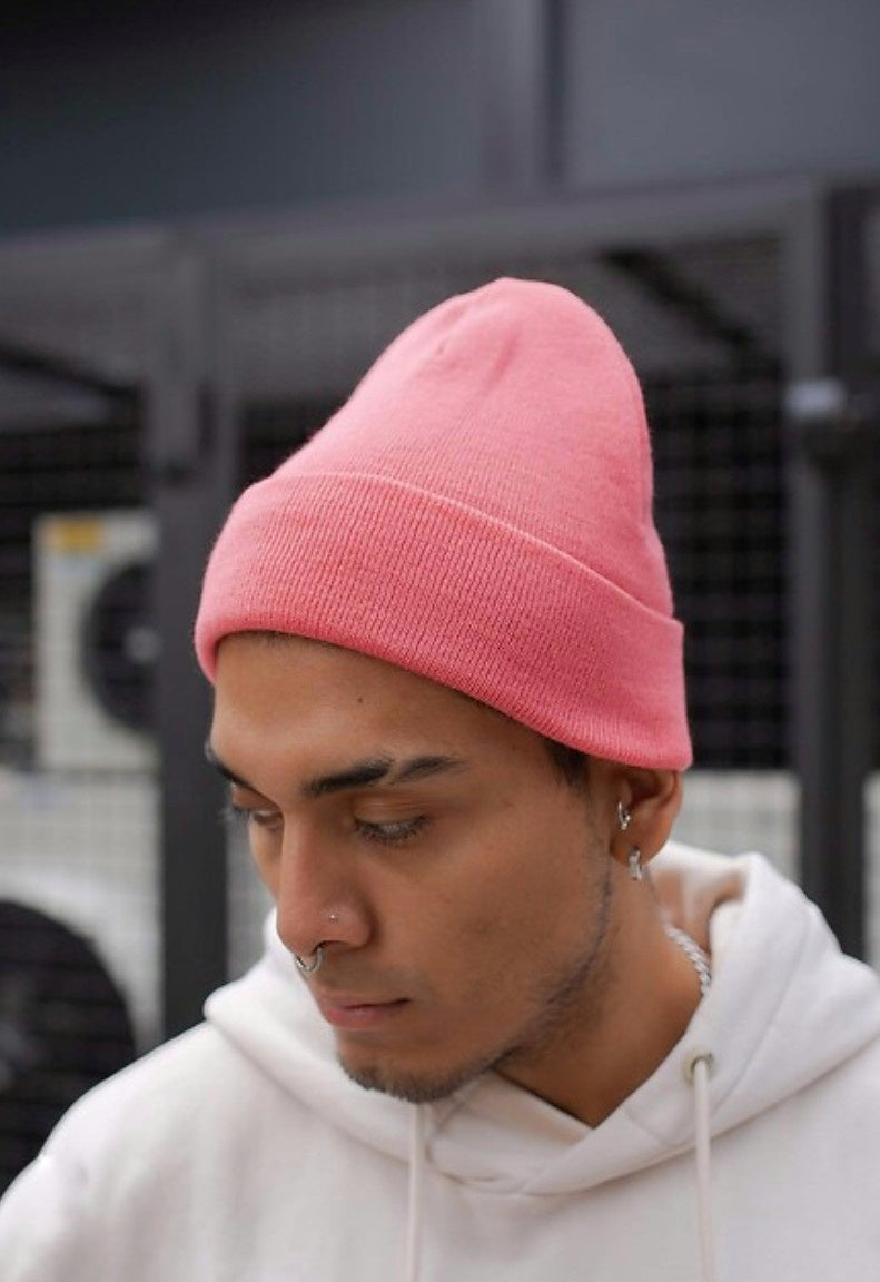 Ribbed Knitted Beanie Toque
