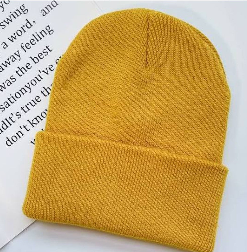 Ribbed Knitted Beanie Toque