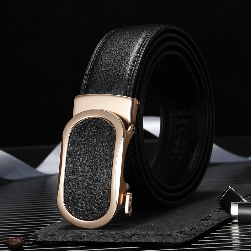 3.5CM Multicolor Men Belts With Matching Automatic Buckle