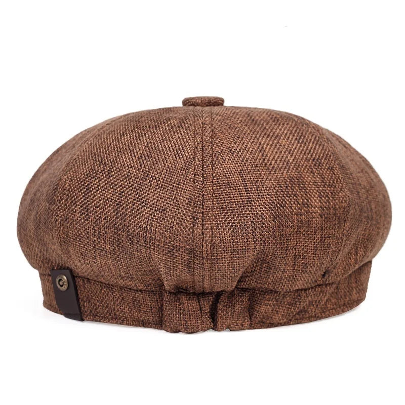 New Men Casual Newsboy Hat Spring Summer thin retro beret Hat wild casual Hats unisex octagonal Cap Fashion Hip Hop Caps gorras