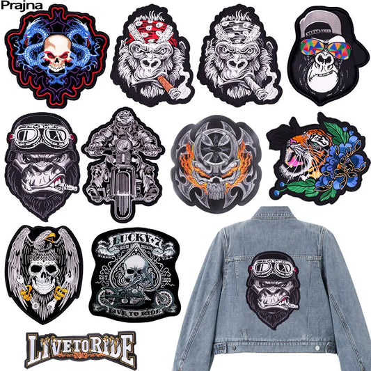 Multi Large Iron On Embroidered Patches For Clothing/Jacket