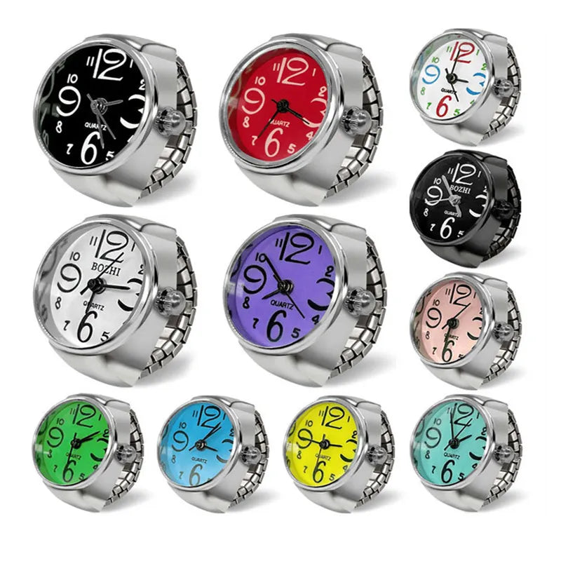 Elastic Strap Fashion Vintage Mini Watch Rings