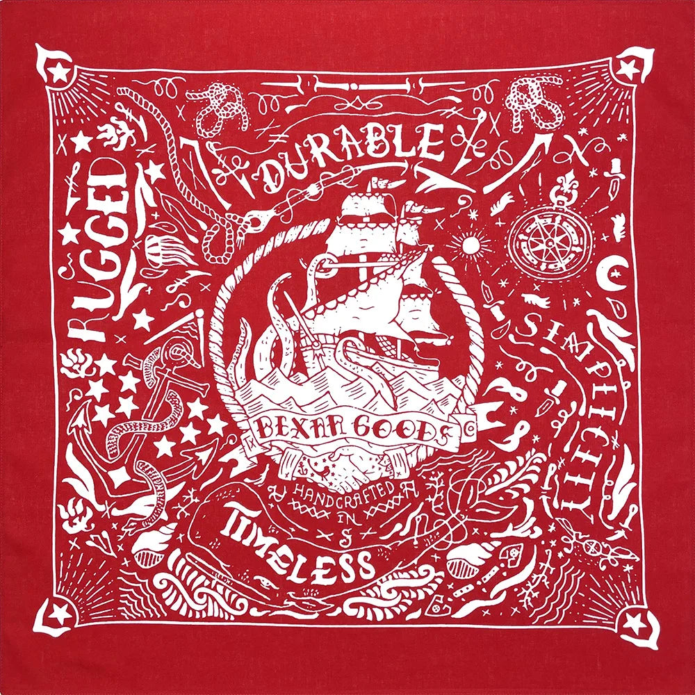 Nautical Print High Quality Cotton Men Bandana/Scarf