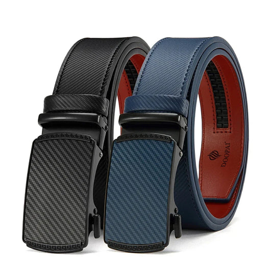 Men's Automatic Buckle High Quality Luxury Faux Leather Belt